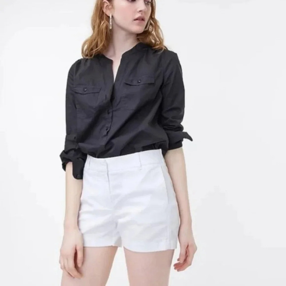 J. Crew White 4" Stretch Chino Shorts 00 - Picture 8 of 8